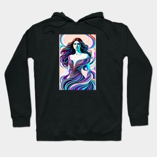 Abstract Fashion Style Female Model Art Hoodie